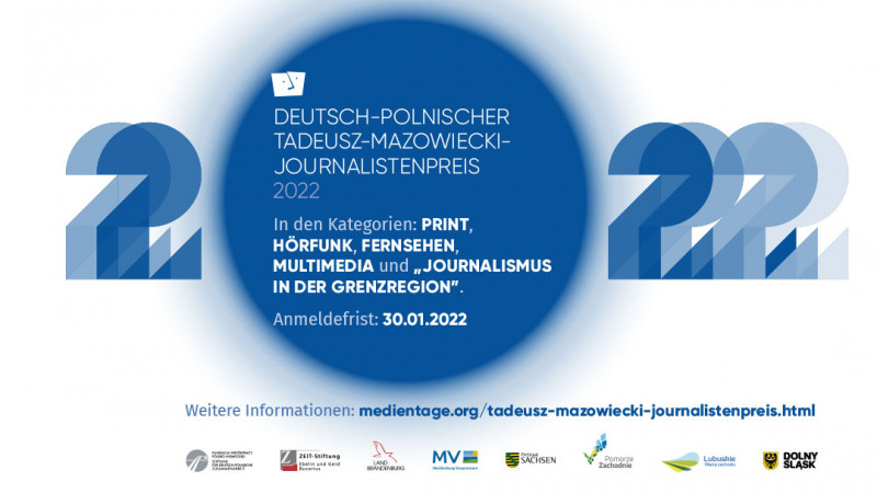 Einsendungen im Wettbewerb um den Deutsch-Polnischen Journalistenpreis nur noch bis 30. Januar möglich! 