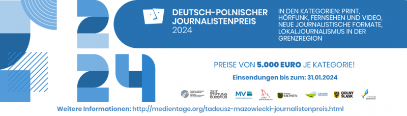Insgesamt 171 Beiträge sind für den Deutsch-Polnischen Tadeusz-Mazowiecki-Journalistenpreis 2024 eingereicht worden