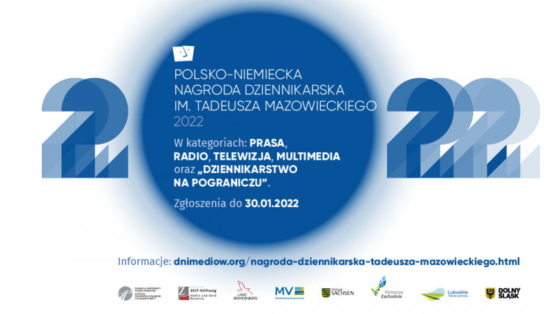 Termin nadsyłania zgłoszeń do Polsko-Niemieckiej Nagrody Dziennikarskiej upływa 30 stycznia 2022 
